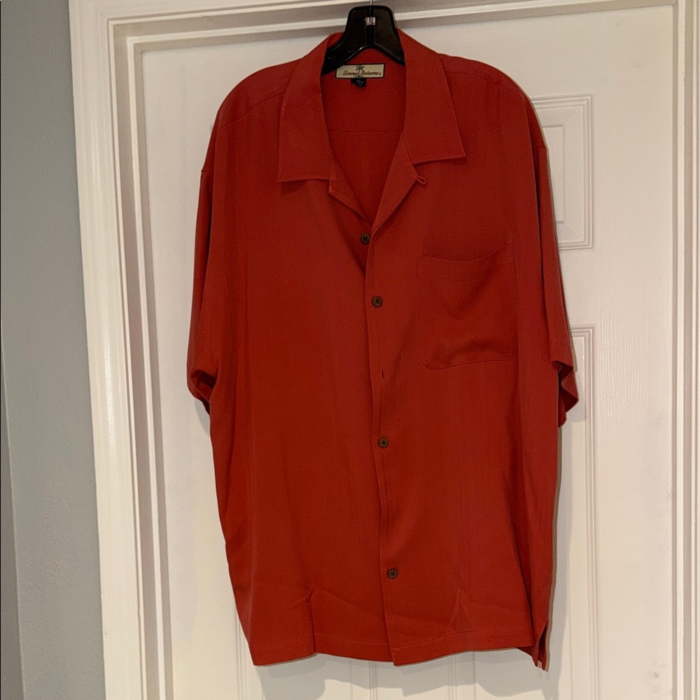 Tommy Bahama Orange Button-Up Shirt